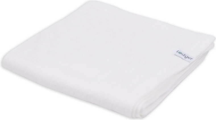 Lodger swaddler van biologisch katoen Solid Cloud Dancer 70 × 70 cm - 1 stuk