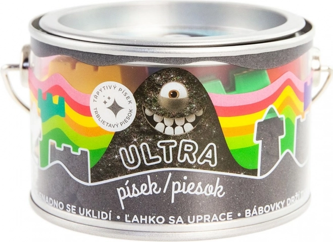 Ultra zand met glitter 200 g – zwart
