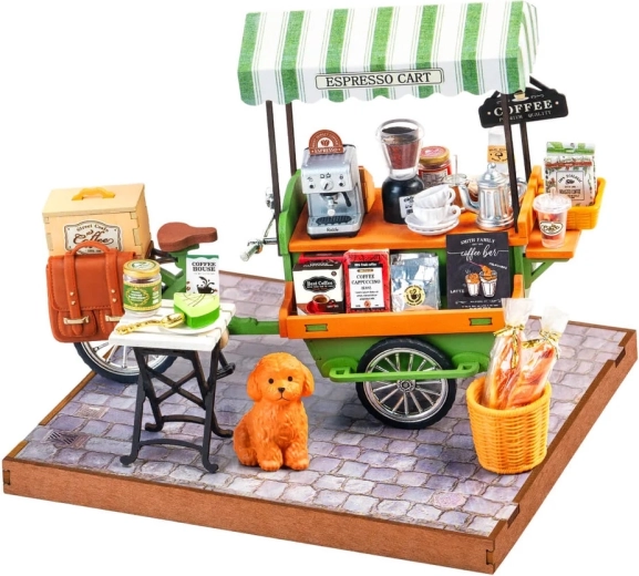 RoboTime 3D houten puzzel – koffiekar