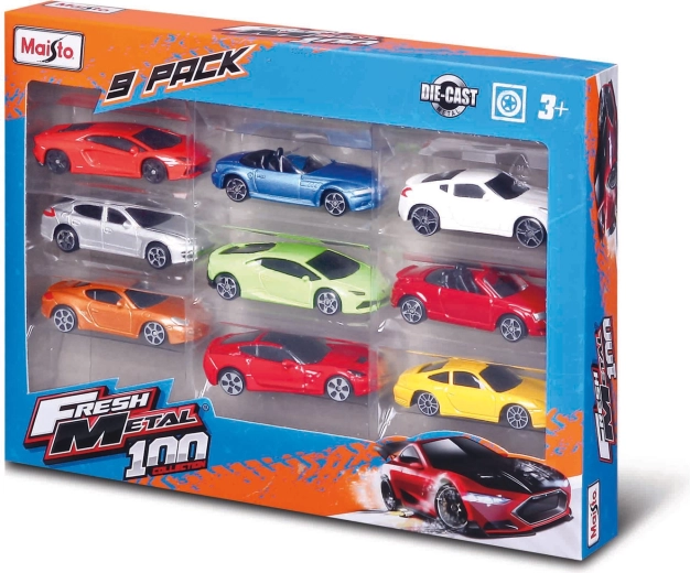 Maisto set personenauto's 9 stuks