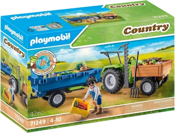 Tractor met aanhanger PLAYMOBIL