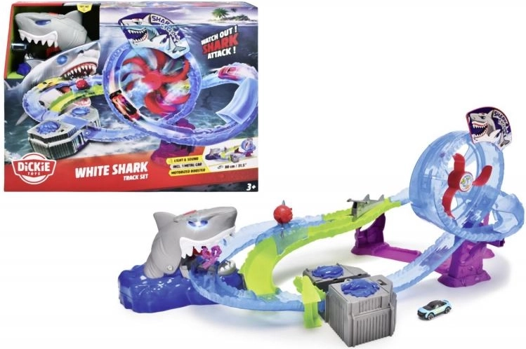 Autobaan White Shark met looping en lichteffecten