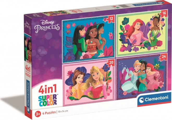 Clementoni puzzel Disney prinsessen 4-in-1