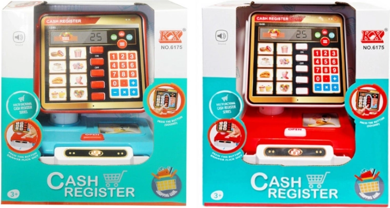 Kinderkassa met rekenmachine