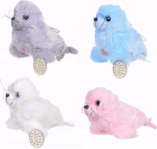 Pluchen zeehond met geluid 50 cm