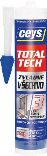 Universele lijm en kit 290 ml CEYS TOTAL TECH transparant