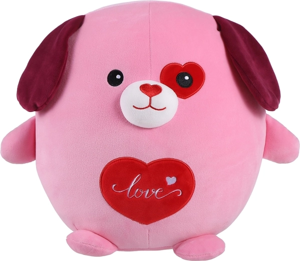 Pluchen hondje Laskáček roze 20 cm