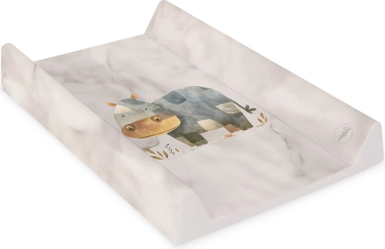 Ceba Baby verschoningsmat met stevige plank Ultra Light Cosy Hippo 50 × 70 cm