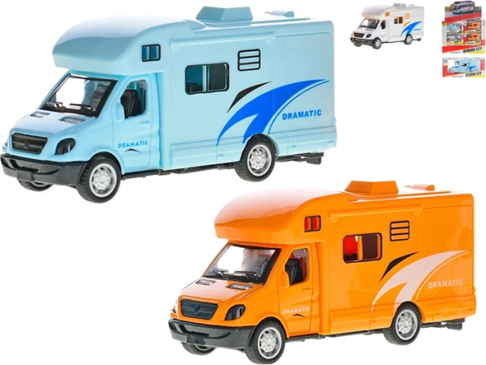 Metalen caravan 11 cm met terugtrekmotor