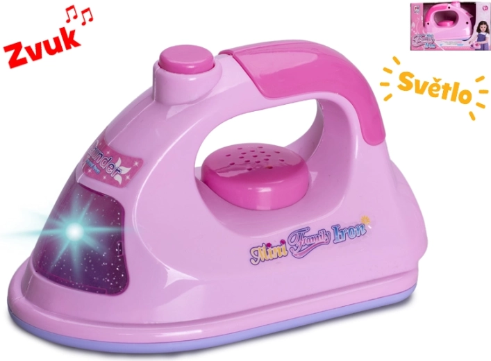 Kinderstrijkijzer met licht en geluid, 16 cm