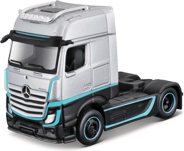 Maisto Mercedes-Benz Actros 1851 custom rigs zilver-zwart 1:64