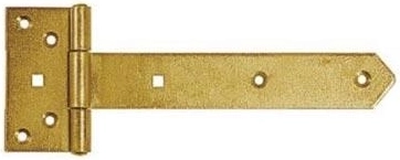 Poortscharnier 500 × 65 × 110 × 40 × 4 mm, geel verzinkt staal