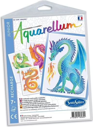 Sentosphere set afbeeldingen aquarel junior draken