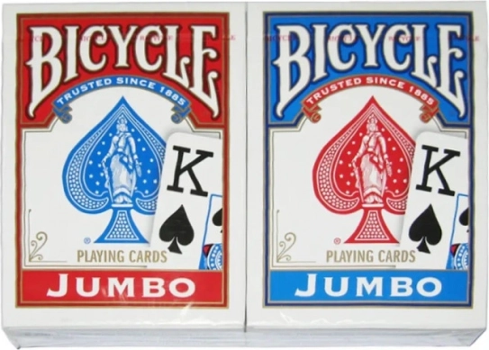 Speelkaarten BICYCLE Rider Back Jumbo Index – 2 pakjes