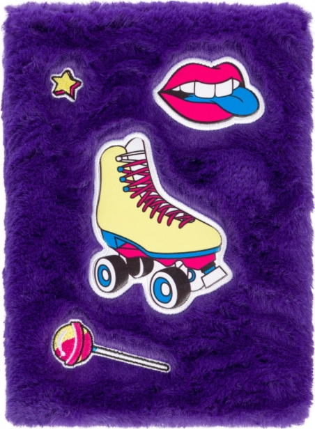 Baagl pluchen notitieboek Schaatsen, gelijnd, 148 pagina’s