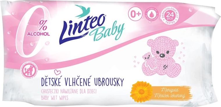 Babydoekjes met calendula LINTEO Baby 24 stuks