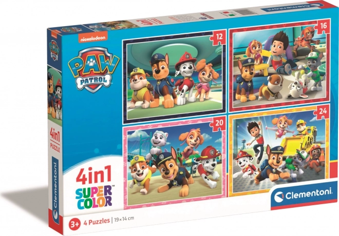 CLEMENTONI Puzzel Paw Patrol 4-in-1 (12+16+20+24 stukjes)