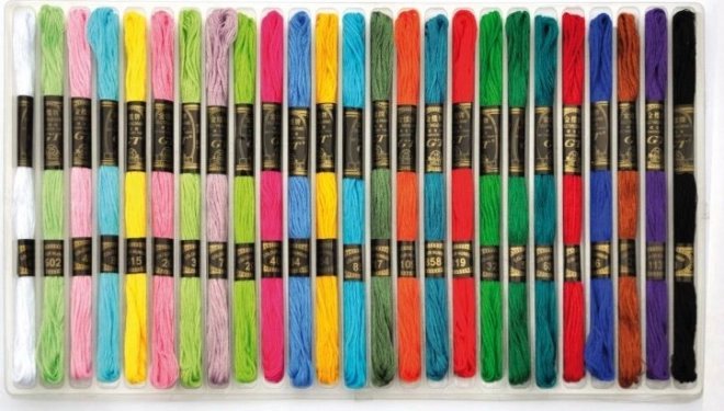 Playbox borduurgaren en knutselgaren 25 stuks