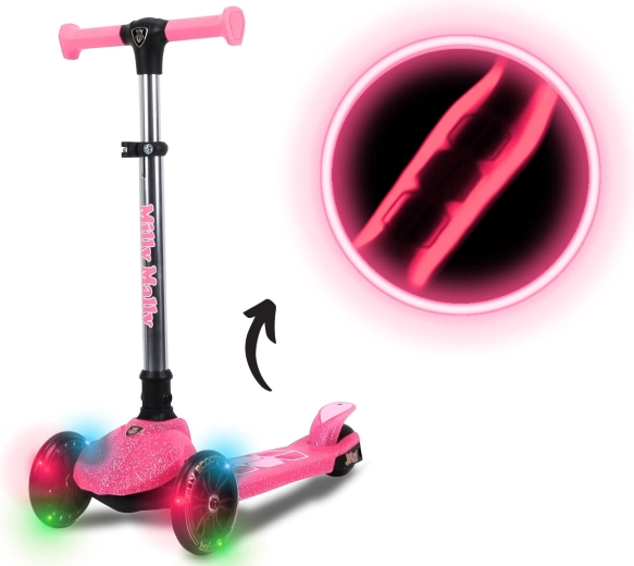Milly Mally driewielige kinderstep Jelly roze