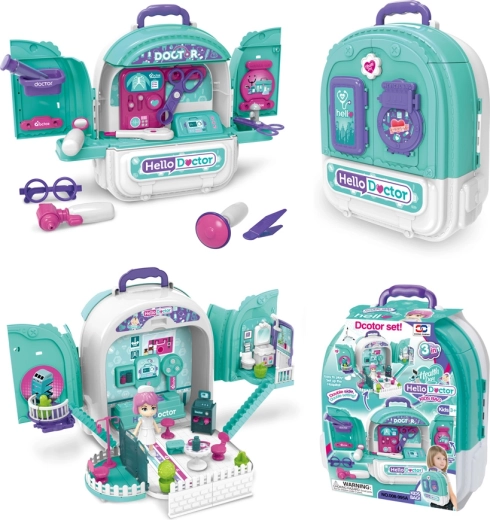 Dokterset 3-in-1 in rugzak Sparkys