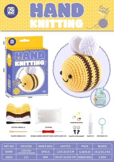 Creatieve set voor het maken van een knuffel van wol – bij