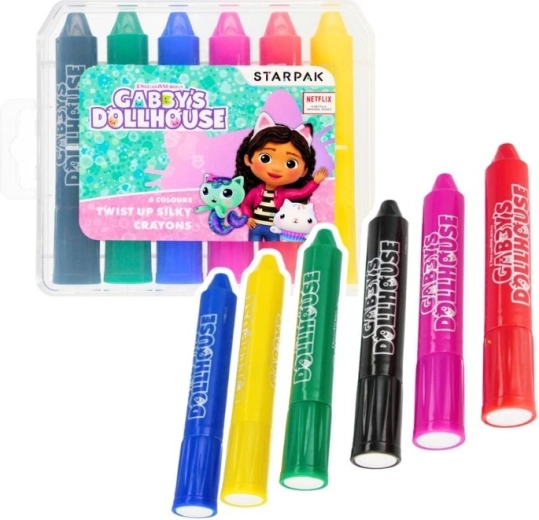 Uitschuifbare waskrijtjes Gabby’s Dollhouse (6 stuks)