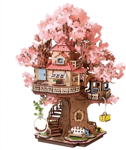 RoboTime Rolife houten 3D bouwpakket boomhut Sakura