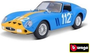 Metalen modelbouwpakket BBURAGO FERRARI 250 GTO 1:24 – blauw