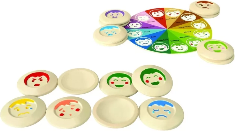 PlanToys houten memoryspel stemmingen