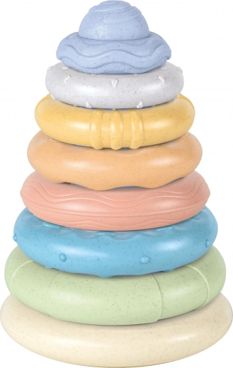 Toren van ringen op een staaf 20 cm