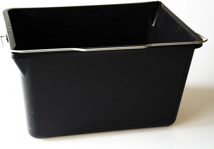 Schildersverfbak 12 l rechthoekig, zwart