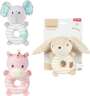 Pluchen rammelaar met diertjes voor baby’s