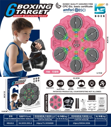 Kinderbokstrainingsbord met licht, geluid en Bluetooth