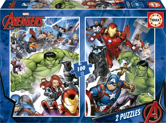 Puzzle Avengers 2×100 stukjes EDUCA