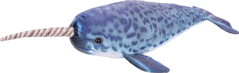 Pluchen narwal 40 cm voor baby’s