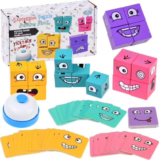 Expression Puzzle – een snelle observatiegame: gezichten en emoties onder tijdsdruk samenstellen