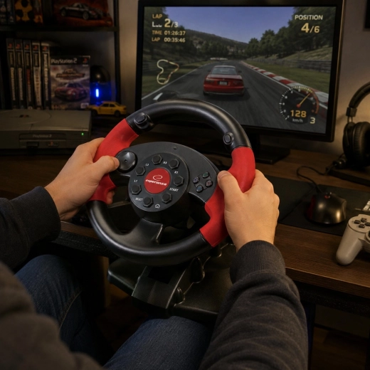 Esperanza High Octane stuurwiel voor gaming voor pc en PS3