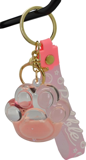 Sleutelhanger in de vorm van een pootafdruk