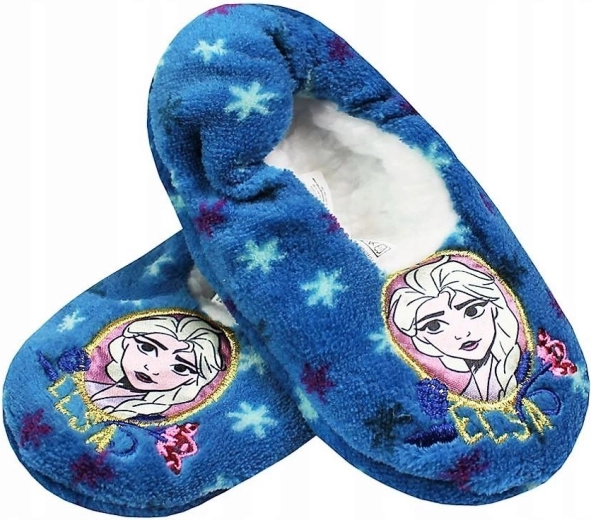 Frozen Elsa-sloffen – blauw met antislip