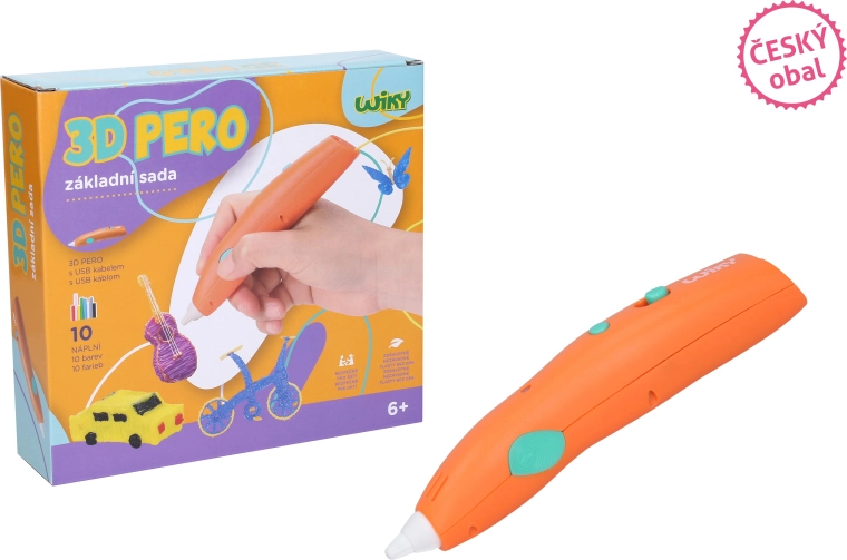 WIKY 3D-pen in oranje met basisset