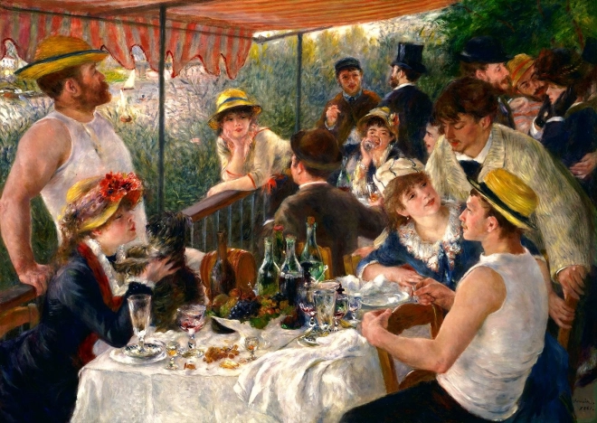 Puzzel Auguste Renoir: Het ontbijt van de roeiers 1000 stukjes