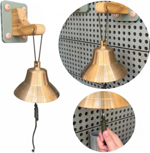 Masterkidz bronzen wand schoolbel voor STEM-borden