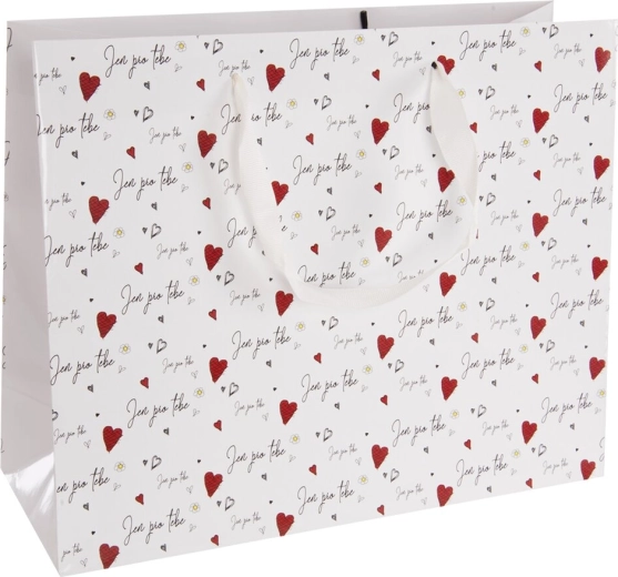 Cadeaupapieren tas „Alleen voor jou” 32 × 12 × 26 cm