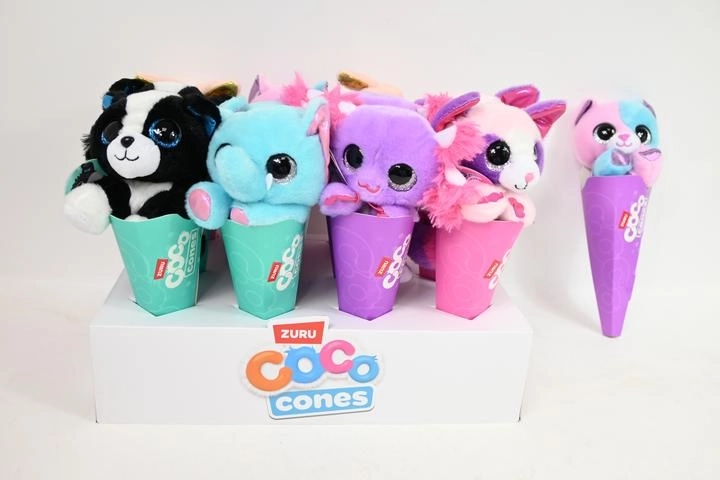 ZURU Coco Cones pluchen diertje in hoorntje