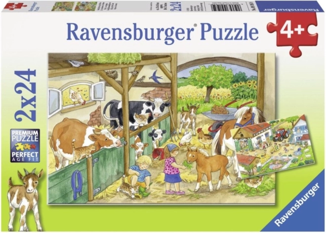 Puzzel Dag op de Boerderij 2x24 stukjes