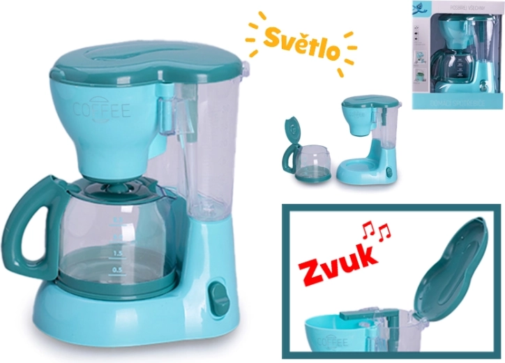 Kinderfilterkoffiezetapparaat met licht en geluid 16 cm