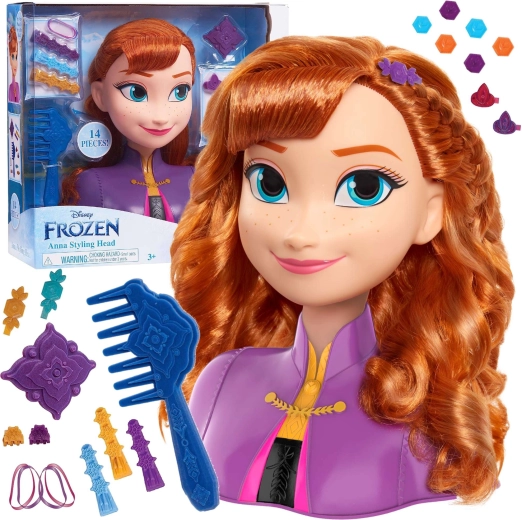Disney Frozen kappershoofd van prinses Anna met accessoires