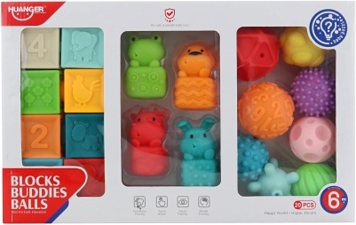 Grote set baby speelgoed voor zintuiglijke ontwikkeling van Huanger