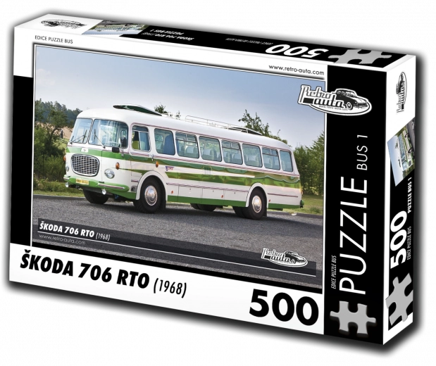 Puzzel RETRO-AUTA Škoda 706 RTO bus 500 stukjes