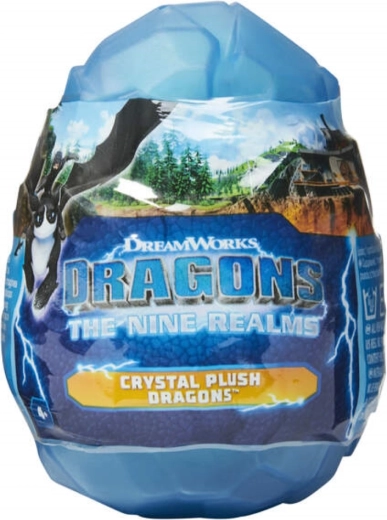 Spin Master Dragons: Negen Werelden pluchen draak in kristallen ei (assortiment) - 1 stuk